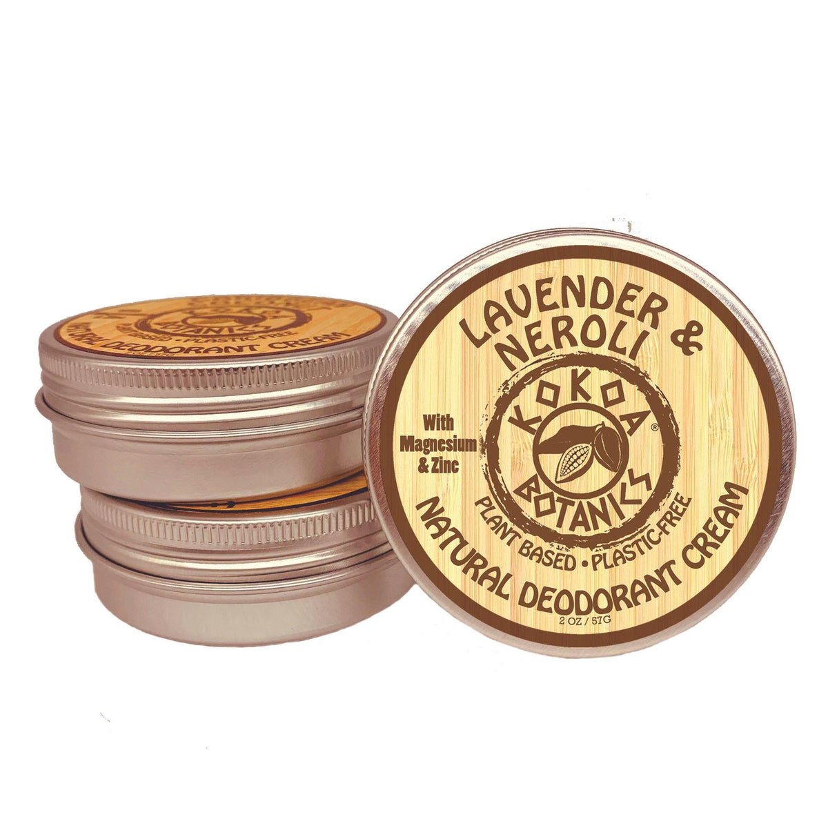 Lavender & Neroli - Natural Deodorant Cream - Aluminum-Free - 2.75 oz