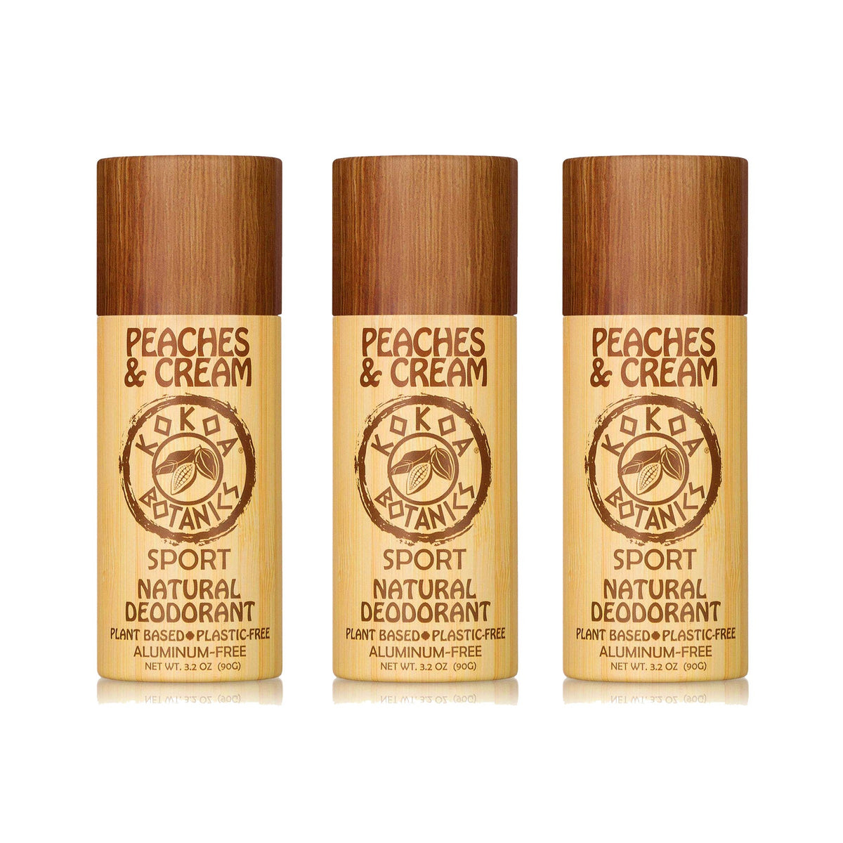 Peaches and Cream - Natural Deodorant - Organic - Aluminum-Free - Plastic-Free 3.2 oz