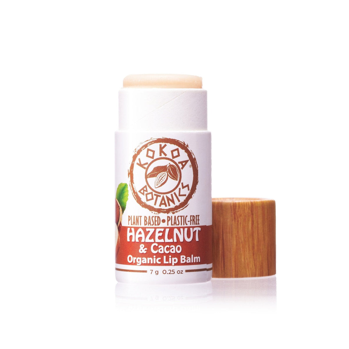 Hazelnut and Cocoa Butter - Natural Organic Lip Balm - Vegan - Plastic Free