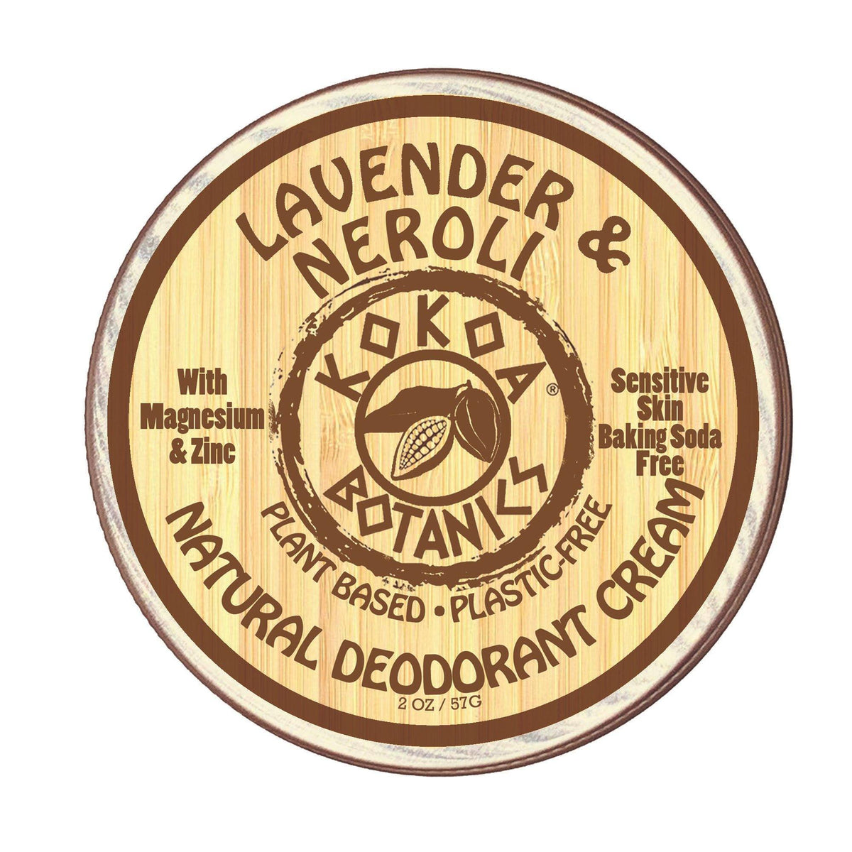 Lavender & Neroli - Natural Deodorant Cream - Sensitive Skin - Baking Soda Free  - 2.75 oz