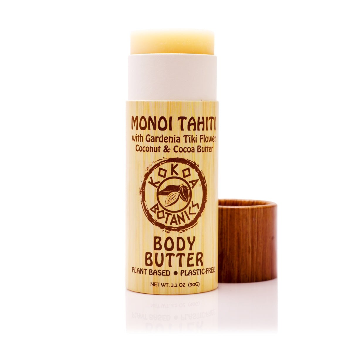 Monoi Tahiti - Body Butter with Gardinia Tiki Flower - Plastic Free 3.2 oz