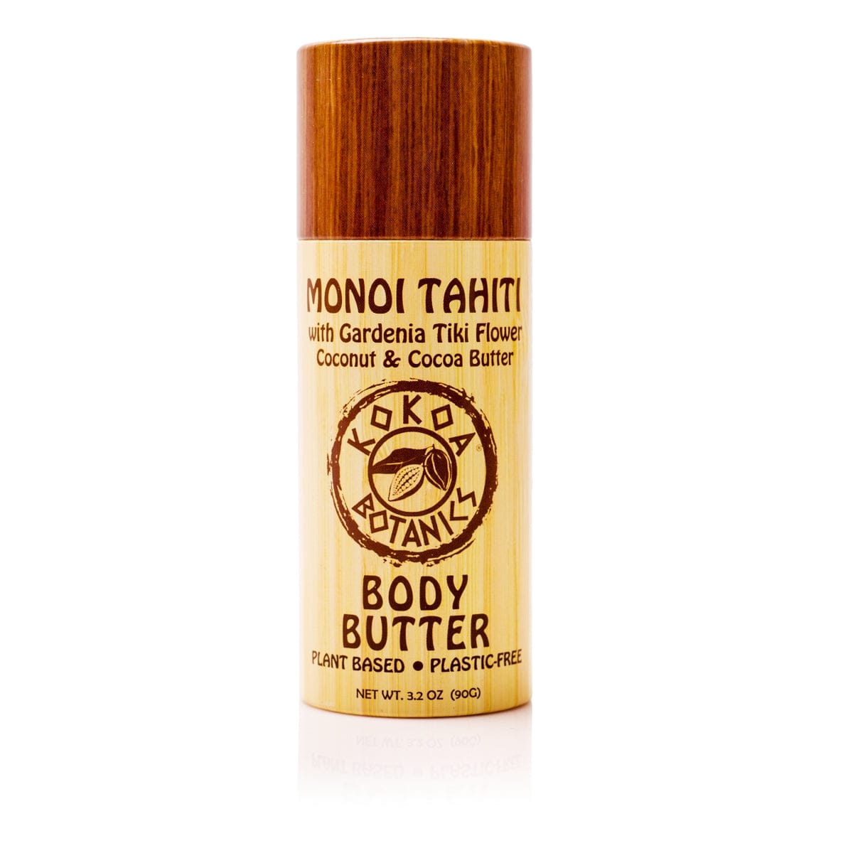 Monoi Tahiti - Body Butter with Gardinia Tiki Flower - Plastic Free 3.2 oz