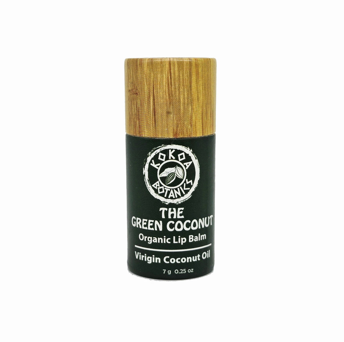 Organic Lip Balm - The Green Coconut - Virgin Coconut Oil .25 oz